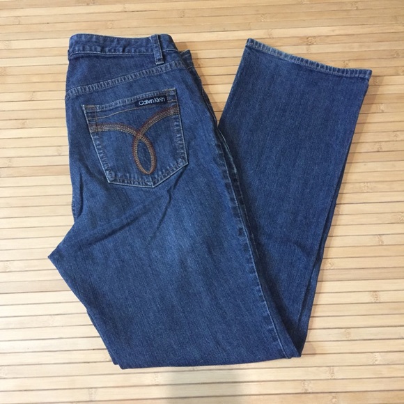 Calvin Klein midrise bootcut blue jeans - Picture 4 of 6
